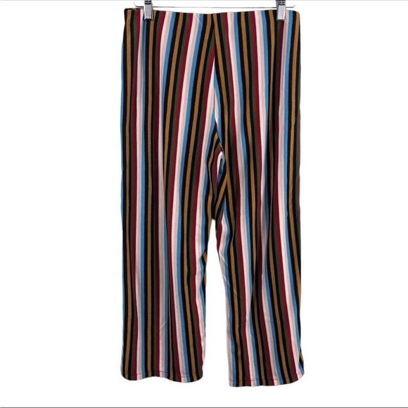 Urban Outfitters Striped High Rise Wide Leg Crop Pants - Picture 3 of 8